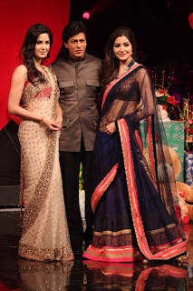 Shahrukh Khan, Katrina and Anushka on the sets of India's Got Talent
