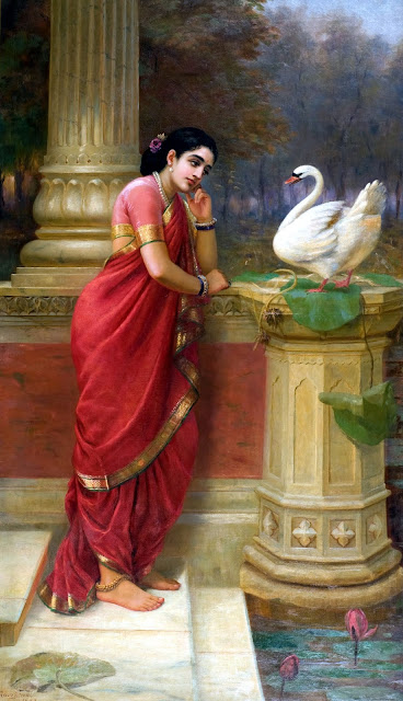 Raja Ravi Varma. “Hamsa Damayanti”, 1899