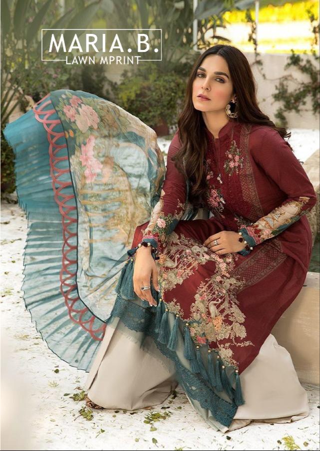 Saniya Trends mariya b lawn m print pakistani suits wholesaler