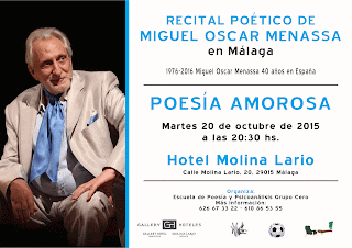 poeta Miguel Oscar Menassa Málaga.