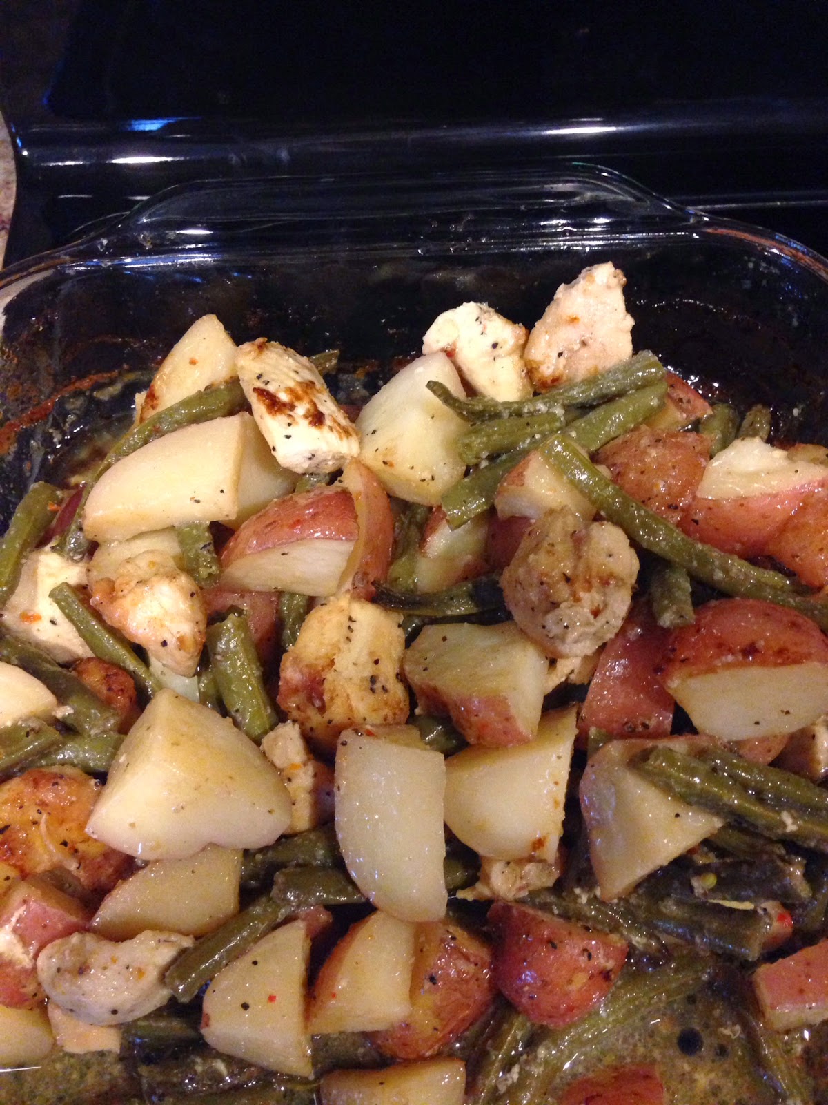 Sarah Griffith Easy Oven Italian Chicken Potato and Green Bean Bake