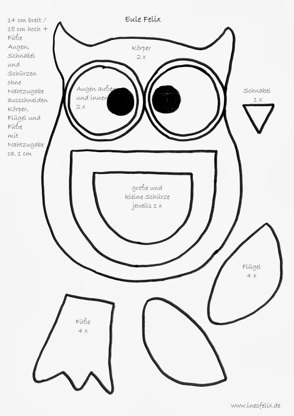Ines Felix - Kreatives zum Nachmachen: Eule Felix