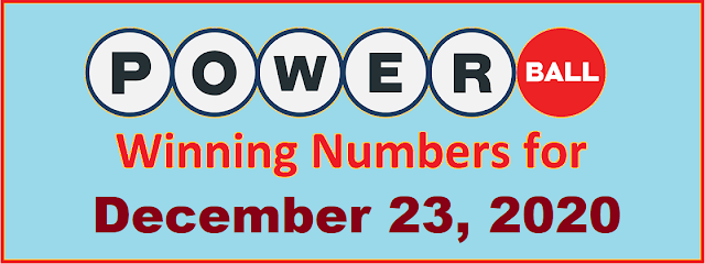 PowerBall Winning Numbers for Wednesday, December 23, 2020 PowerBall Winning Numbers for Wednesday, December 23, 2020