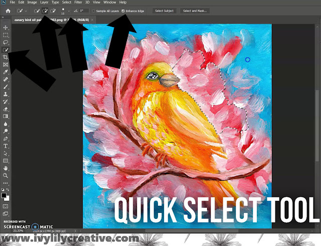 How to remove the background from your artwork or photo to add a transparent background with Photoshop.