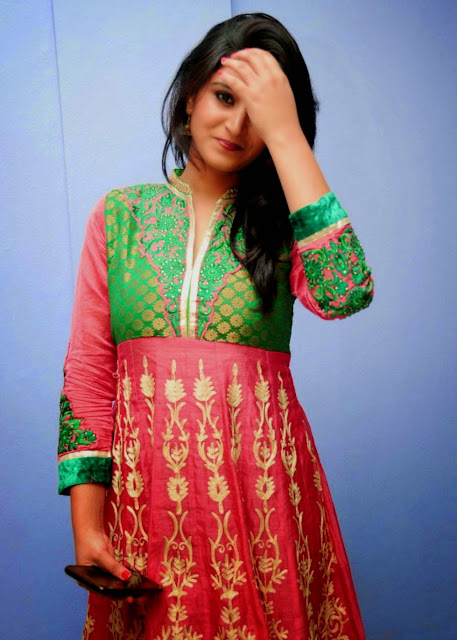 TV Actress Varshini Sounderajan Latest Pics In Red Dress 6