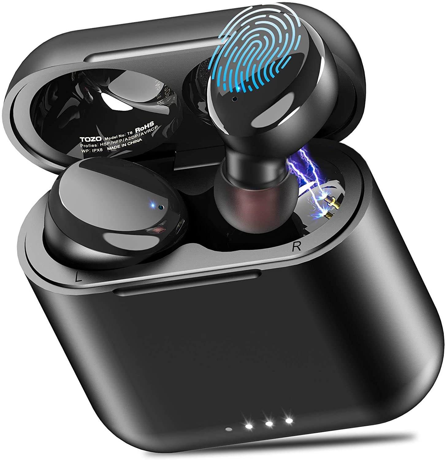TOZO TWS Bluetooth Waterproof Wireless In Ear Headphones With Mic And 