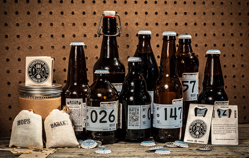 The Fermentation Society WORK Labs beer packaging