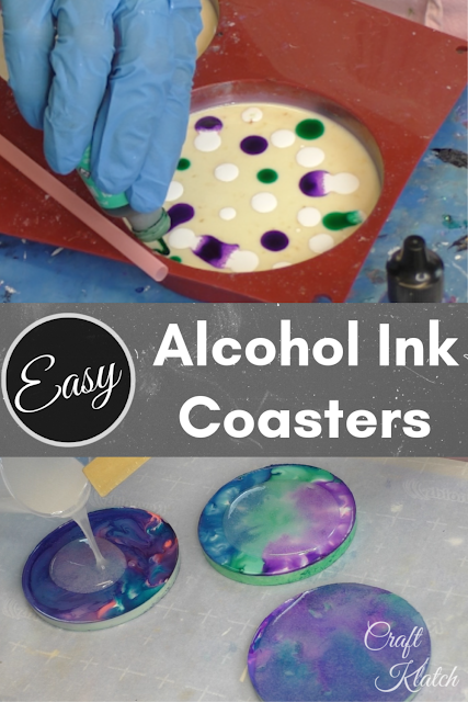 Alcohol ink & Epoxy Resin Tutorial