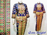 Model Pakaian Batik Songket Elegan Terbaru