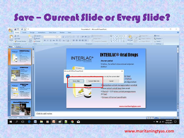 Save Current Slide or Every Slide of Microsoft Power Point
