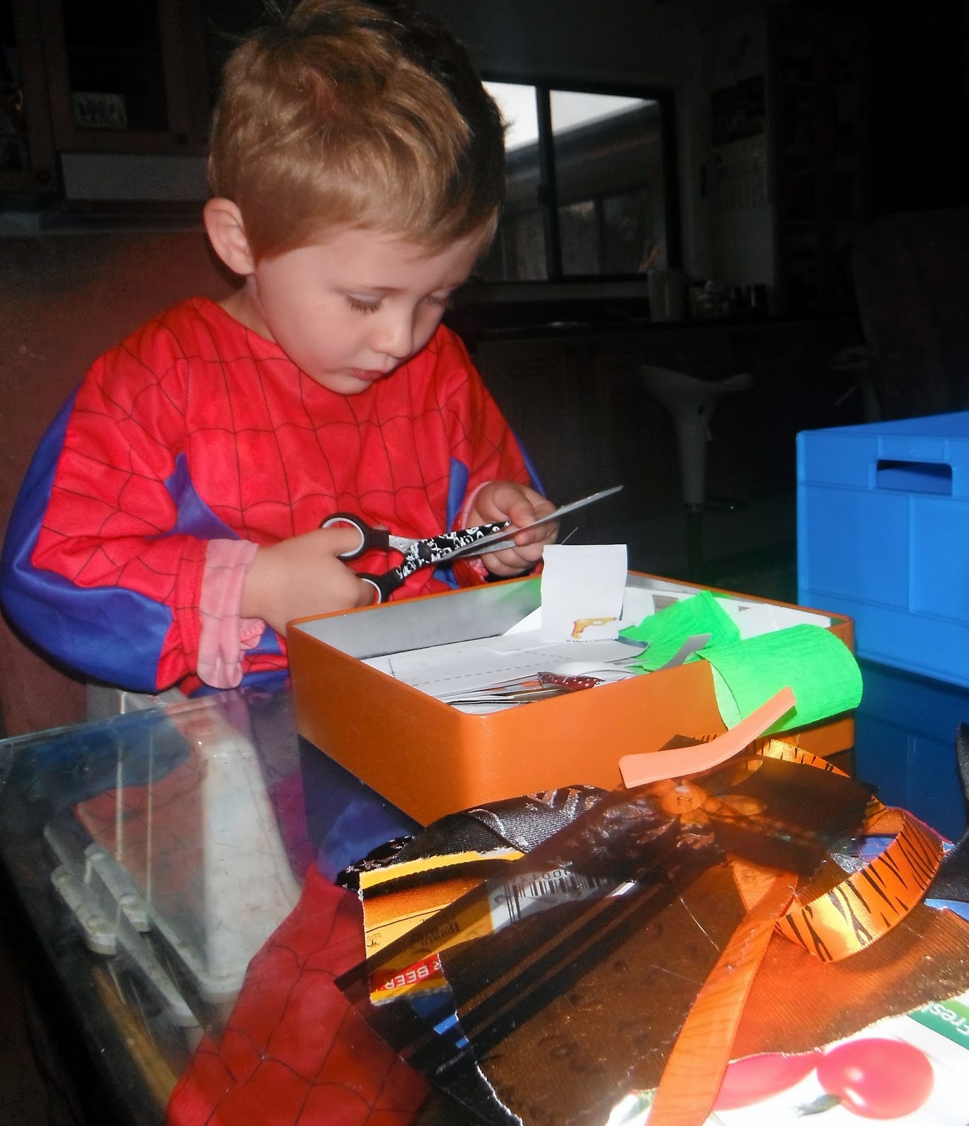 Adventures at home with Mum The Scissor Box Practise cutting with