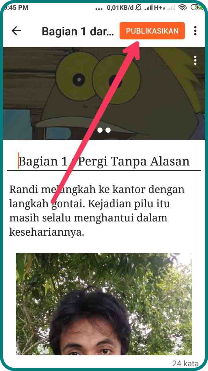Cara Lengkap Membuat Cerita di Wattpad Melalui Hp Android