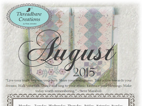 Free August Calendar