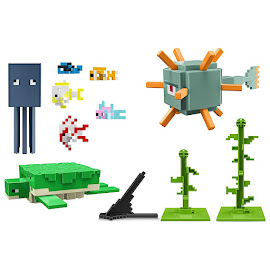 Minecraft Aquatic Defenders Adventure Pack Playsets Figure
