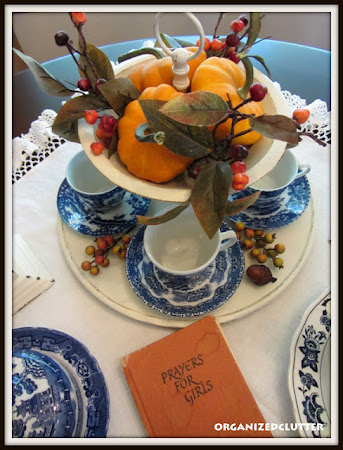Fall Dining Table Vignette