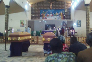 See The Burial of The Seminarian And His Father That Were Killed In Enugu By The Fulani Herdmen 5