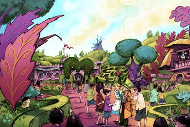 Tokyo Disneyland Never Built Alice In Wonderland Ride Concept Art