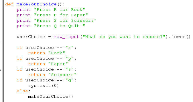 Rock Paper Scissors Game on Python by Sachintan