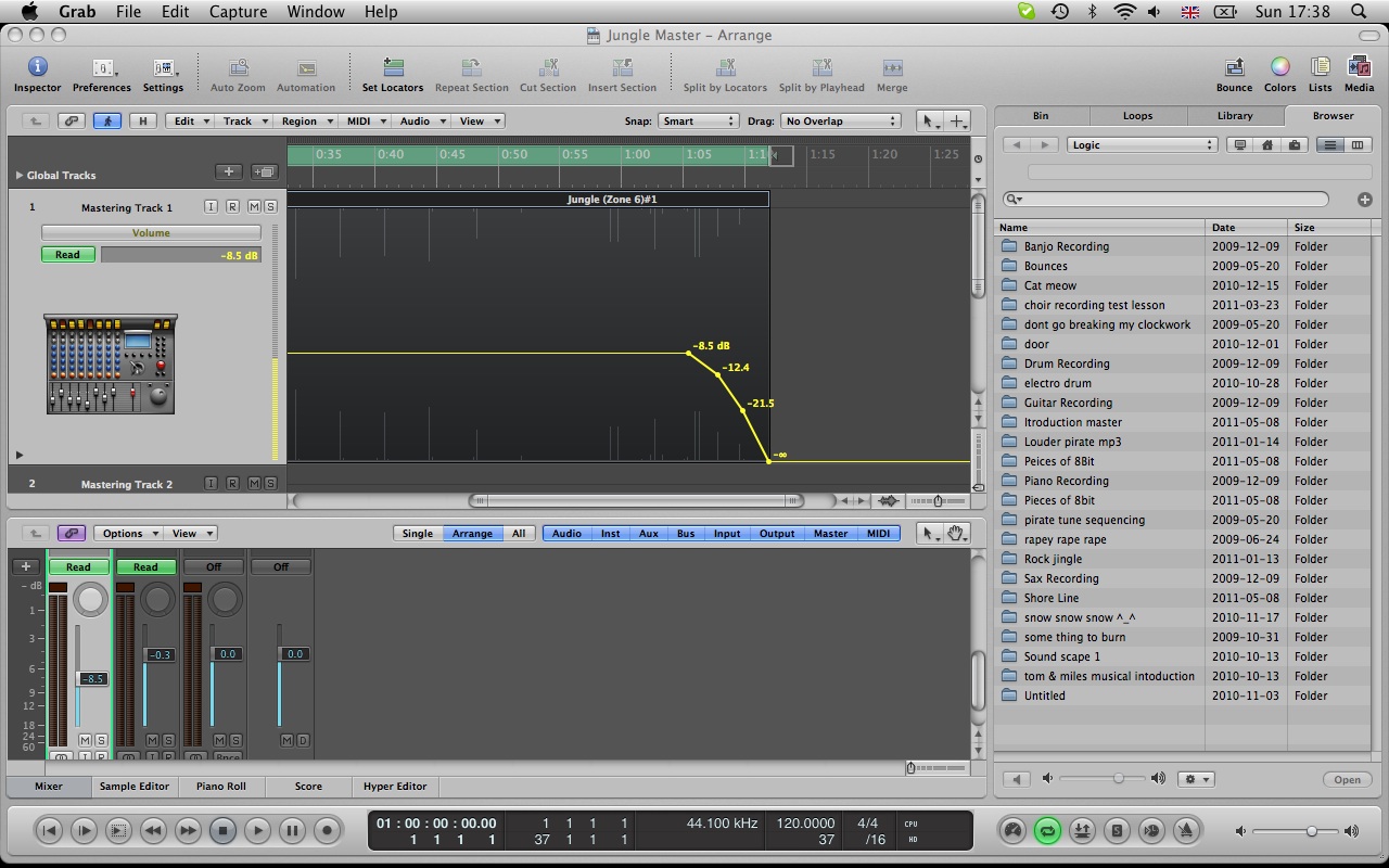 Tom Bakewell Practical Project MP324 Mixing and Mastering 8bit ALbum