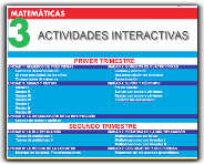 ACTIVIDADES INTERACTIVAS  MATEMÁTICAS 3º