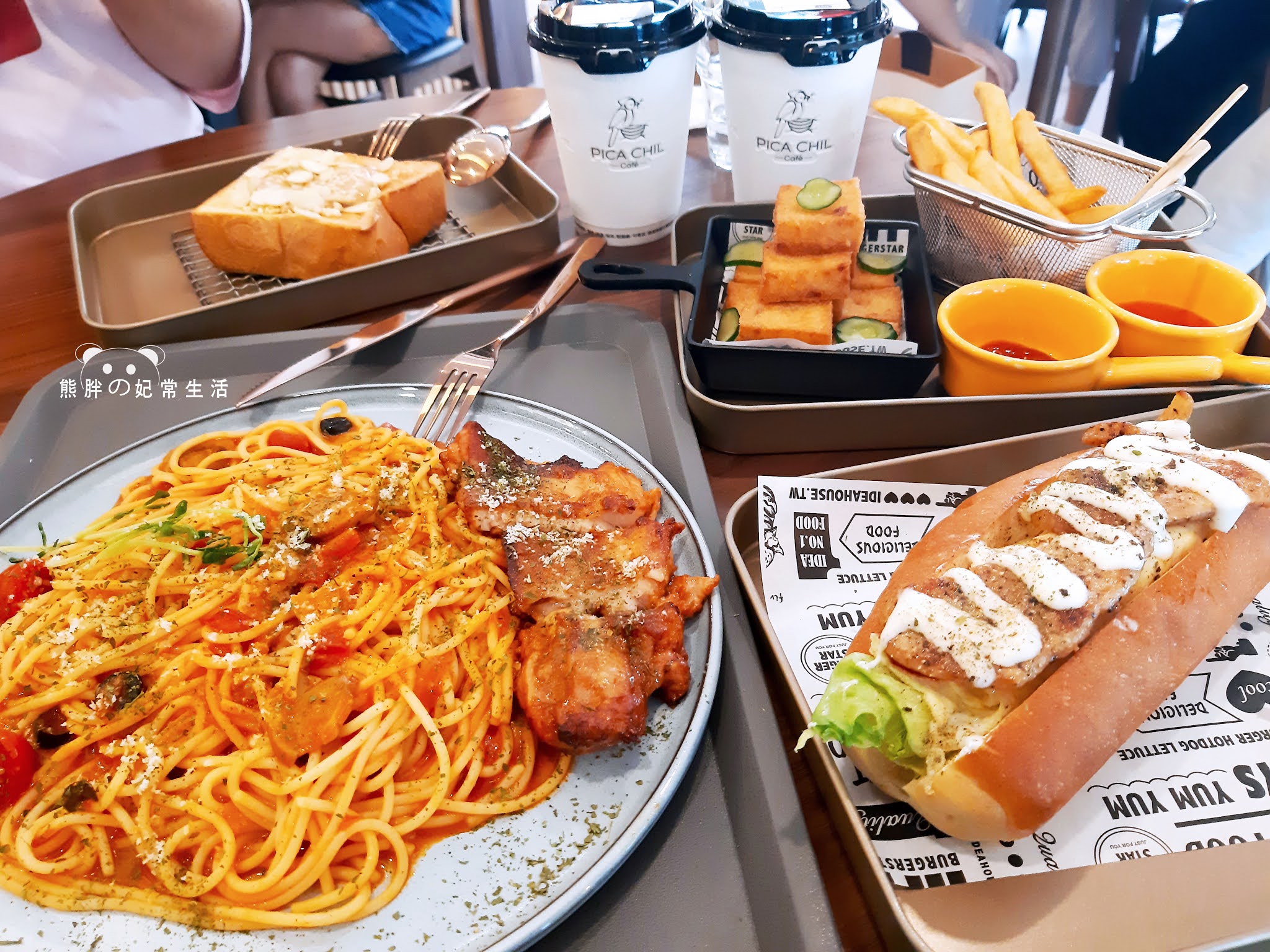 早午餐,咖啡,義大利麵,貝果,鬆厚吐司,泰式蘿蔔糕,悠閒氛圍,台中,豐原,PICA CHIL Café,美食,吐司