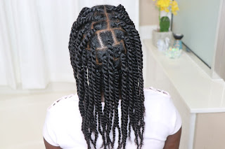 Individual Box Twists Braids on Natural Hair without Extensions | DiscoveringNatural
