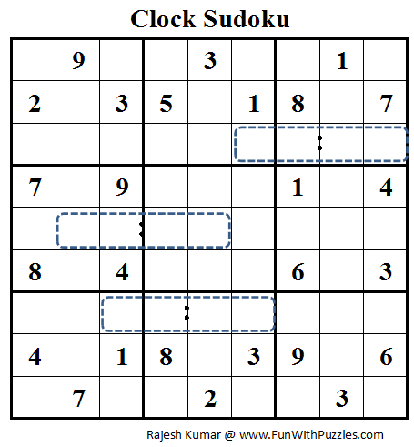 Clock Sudoku (Daily Sudoku League #75)