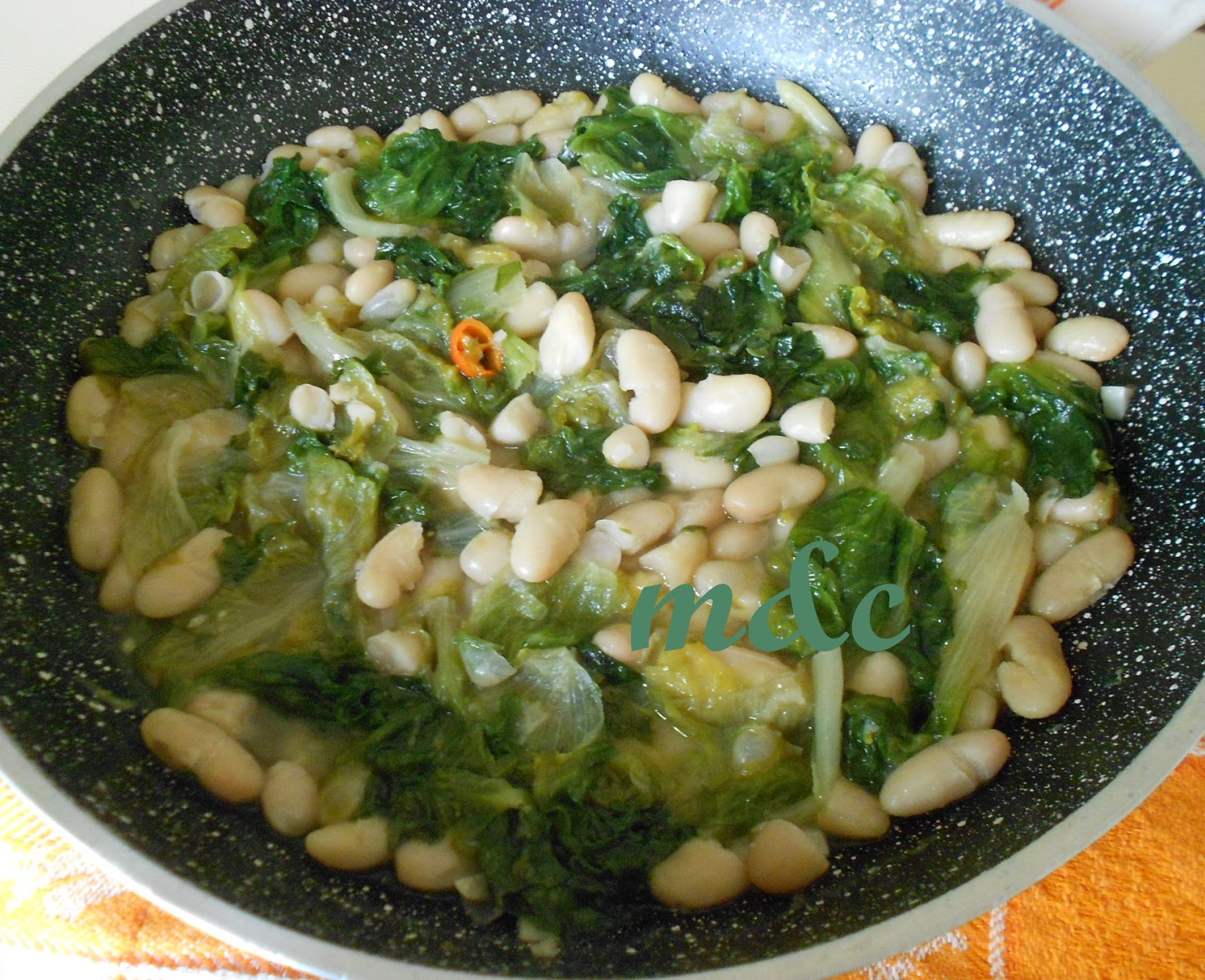 mtematicaecucina Zuppa di Scarola e Fagioli "scarola e fasule" un