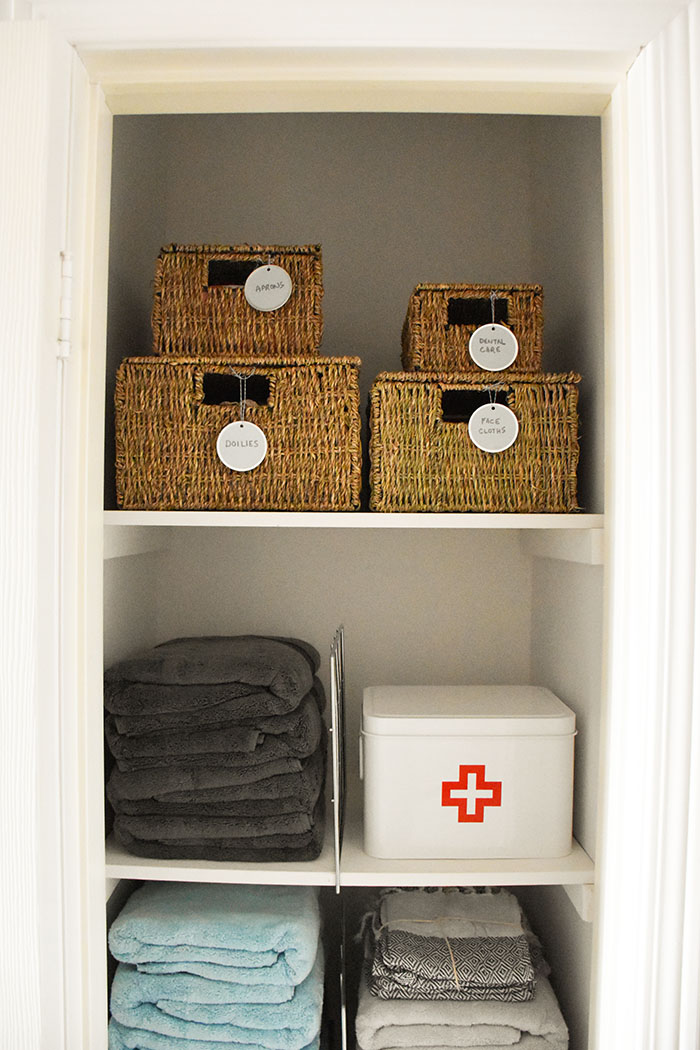 Realistic Linen Closet Organization - Organizing Moms