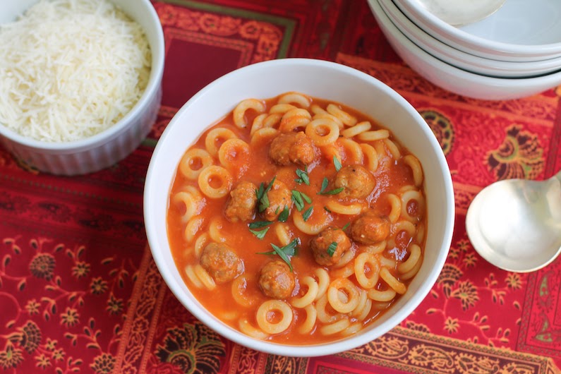 Food Lust People Love Scratch Spaghetti Os with Meatballs