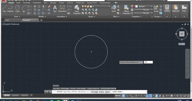 Dyj Tutorial Tutorial Cara Menggunakan Perintah Offset Di Autocad