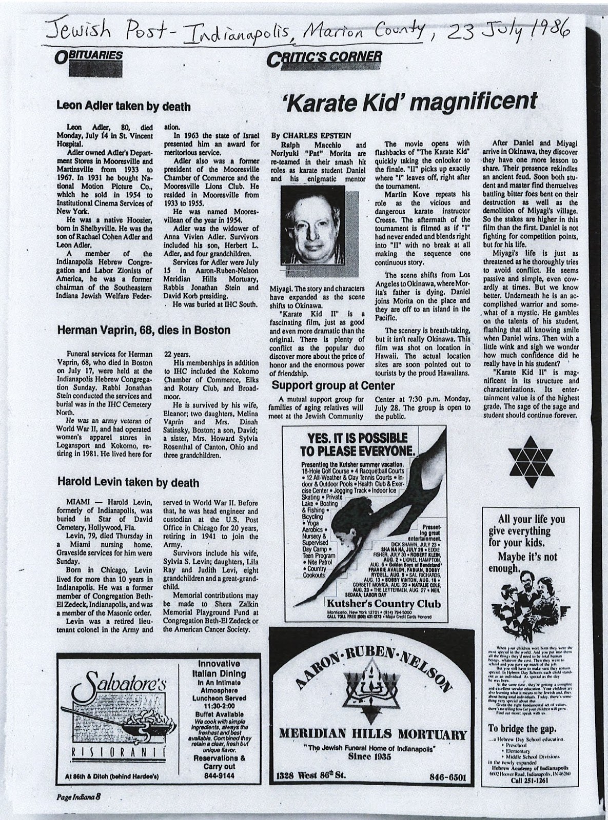 Mooresville (Indiana) Local History Treasure Trove Mooresville's Movie