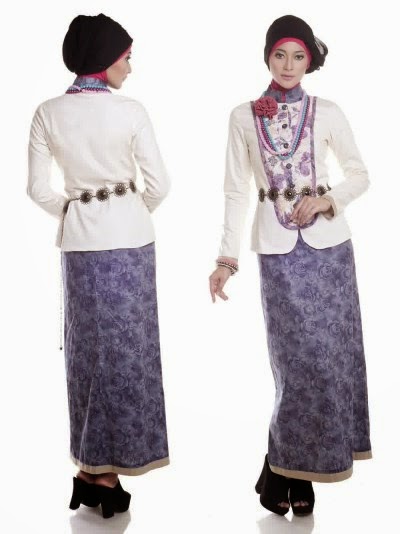 Contoh Model Baju Muslim Batik Terbaru Contoh Model Baju Muslim Batik Terbaru