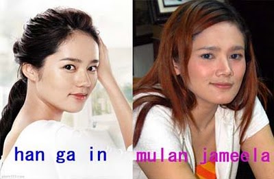 Mulan Jameela dengan Han Ga In 