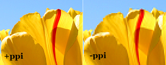 Exemplo diferença de ppi Exemplo diferença de ppi