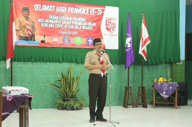 Peringatan Hari Pramuka ke-59 Kwarcab Kota Yogyakarta Di Tengah Pandemi COVID-19