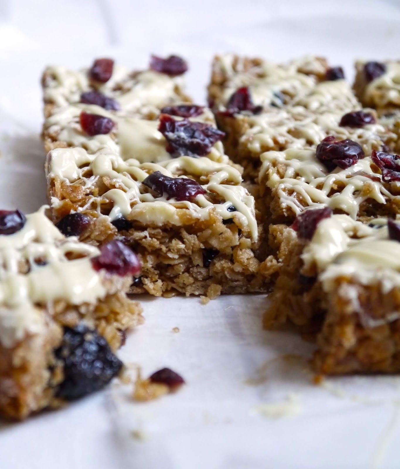 White Chocolate and Cranberry Flapjack The Betty Stamp