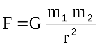 Resultado de imagen para gravitacion universal formulas