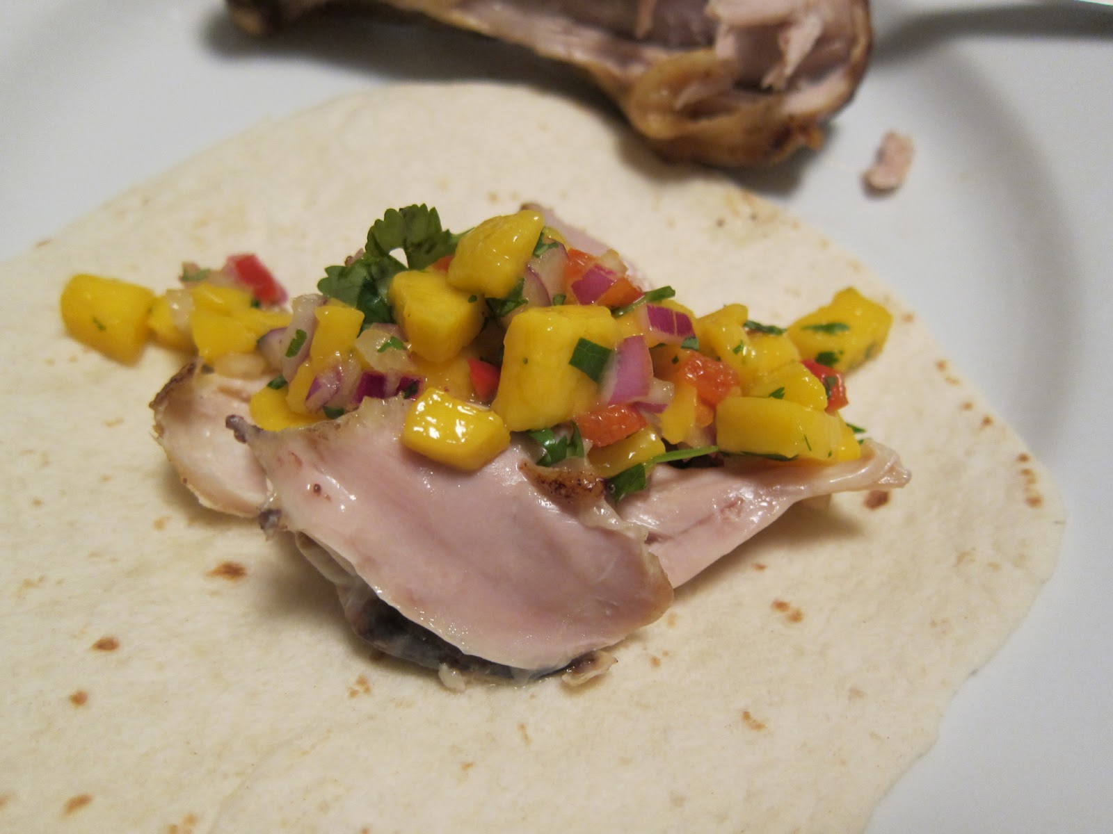 Last Meal of the Day Chicken leg tacos