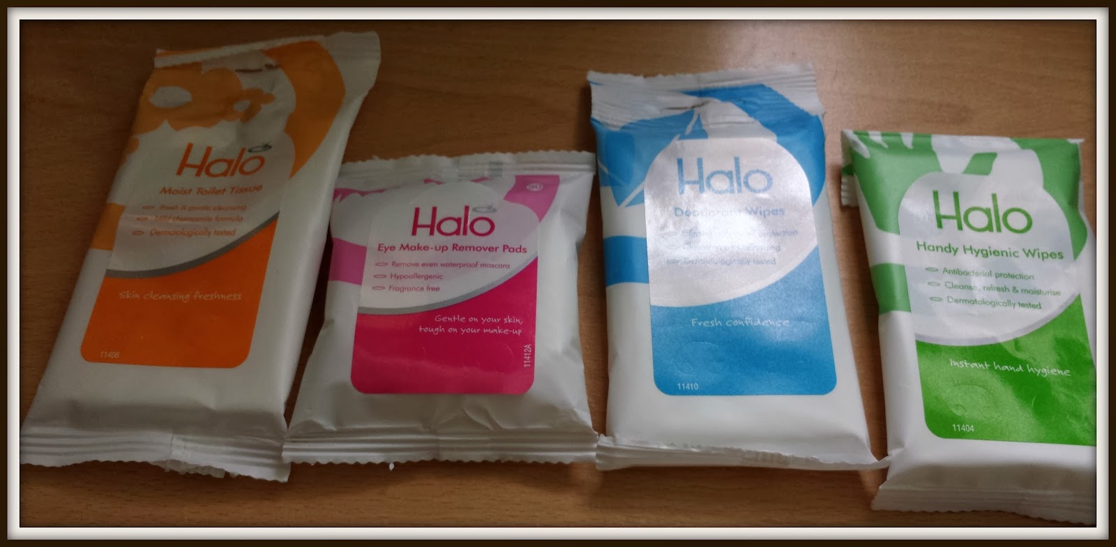 Travel in comfort with Halo wipes