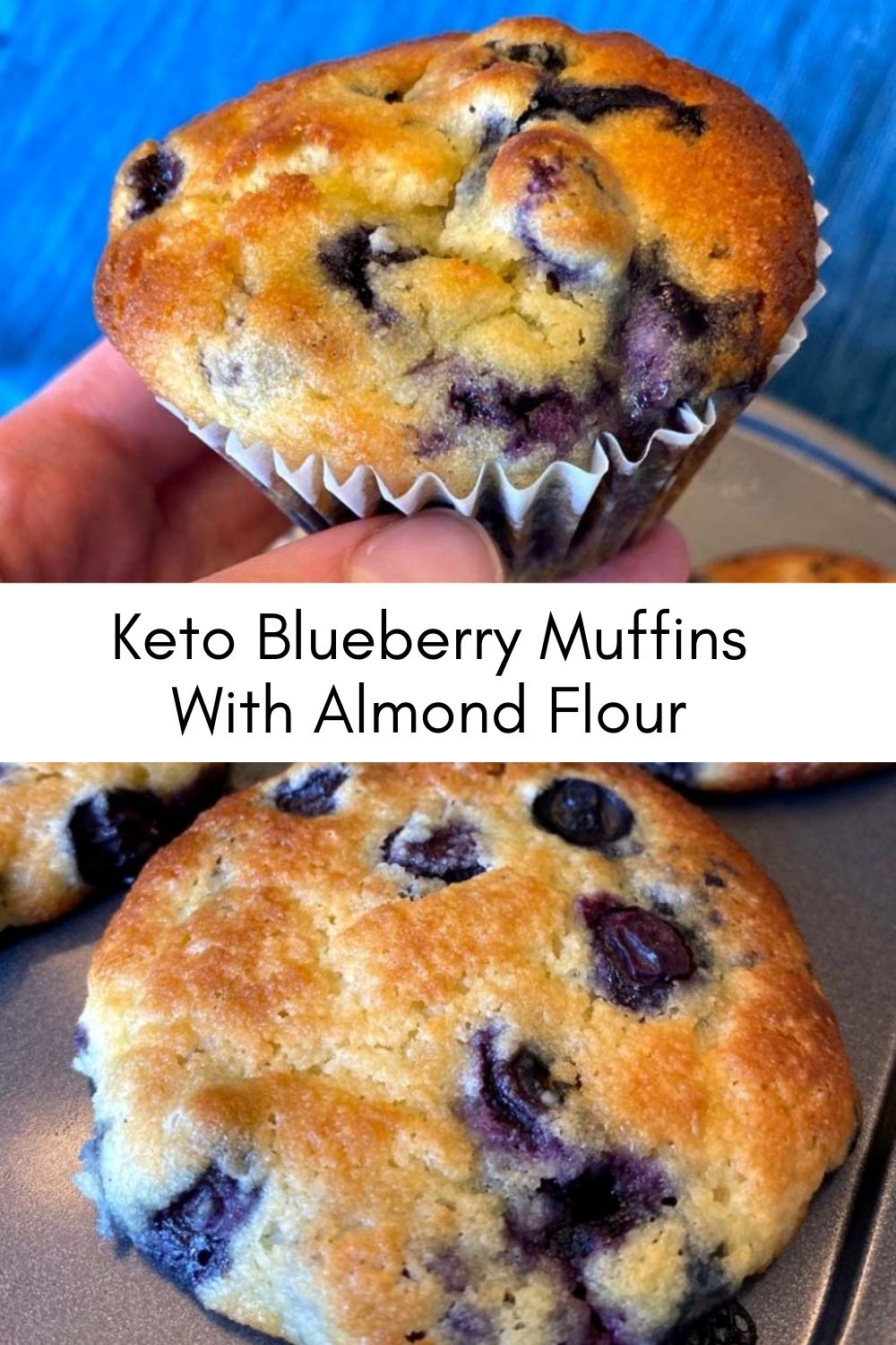 Keto Blueberry Muffins With Almond Flour - yanny bakes