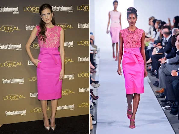 Allison Williams wore an Oscar de la Renta dress from Spring 2013 collection at 2012 Pre-Emmy Party