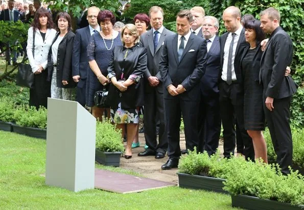 Grand Duke Henri and Grand Duchess Maria Teresa of Luxembourg attended an official ceremony in honour of late Mr. Camille Gira