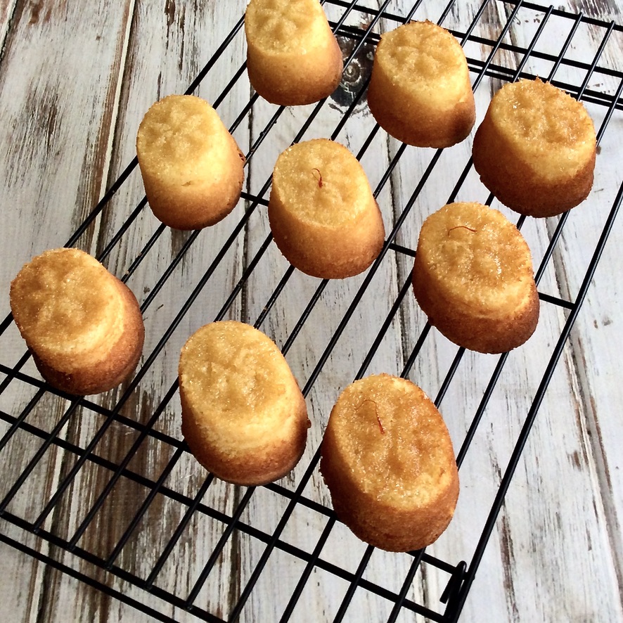 All That's Left Are The Crumbs Pineapple, Ginger & Saffron Syrup Cakes