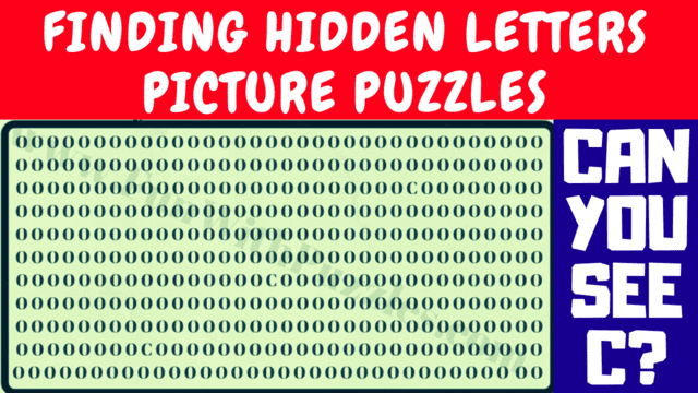 Can you find 'C' in this picture puzzle?
