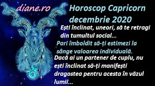 Horoscop Capricorn decembrie 2020