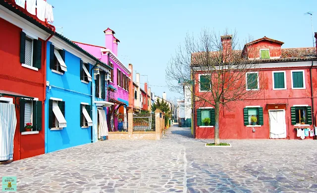 Isla de Burano en Venecia