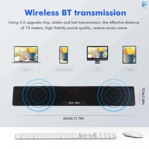 Loa Vi Tính JDA2001, Kết Nối Bluetooth Tốc Độ Cao, Tặng Kèm Dây Kết Nối 3.5mm, Âm Thanh Cực Hay