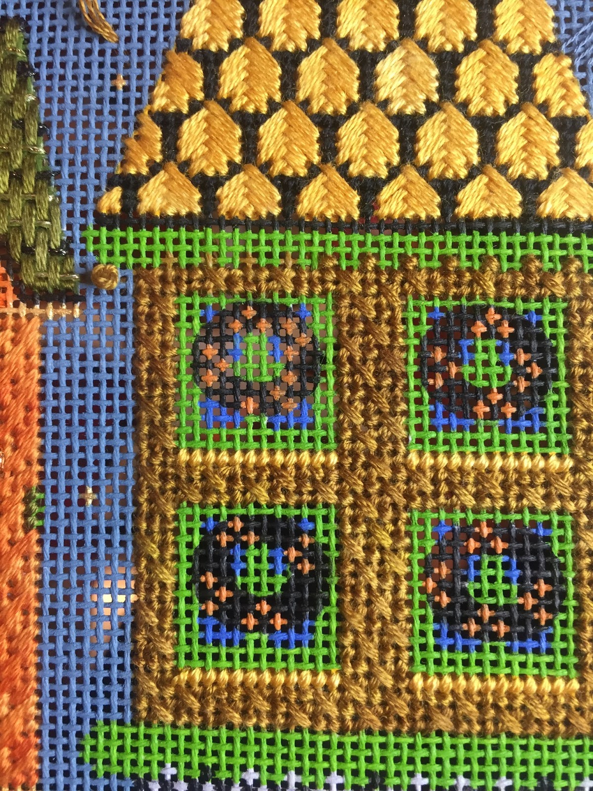 steph's stitching House 5 of Halloween House Row