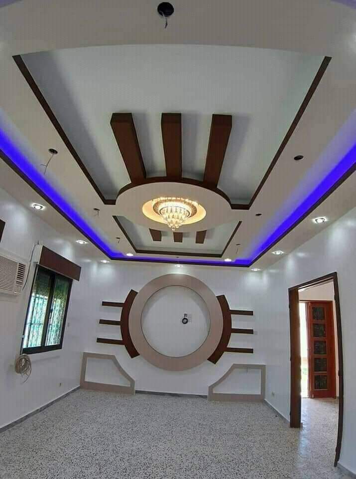 بلازمات جبسأحدث ديكورات جبس للتيليفيزيون LCD الجبس حرفتي DECORATION